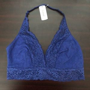 NWT Soma Intimates Lace Halter Bralette XL